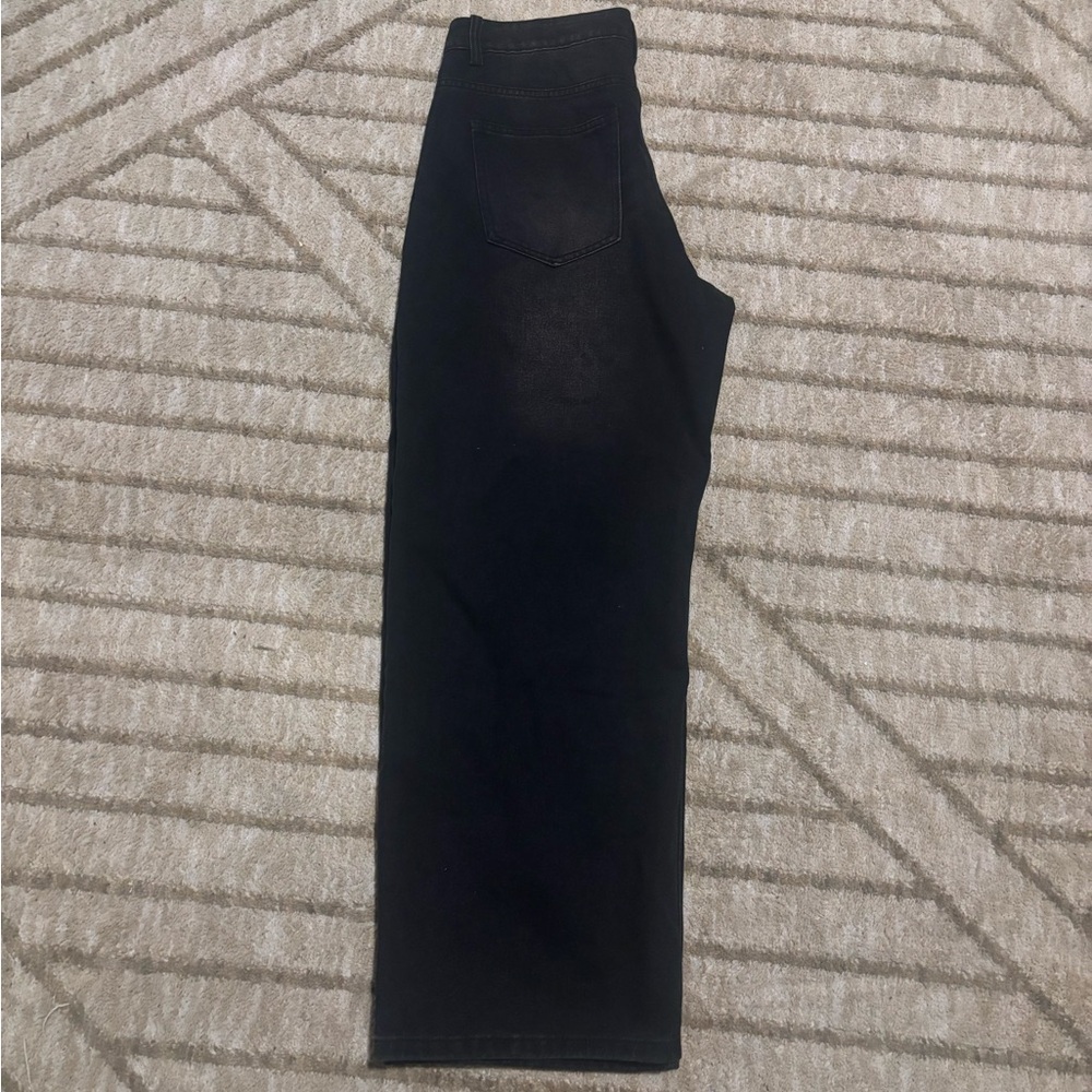 Black Wide-Leg Jeans - Picture 4 of 5